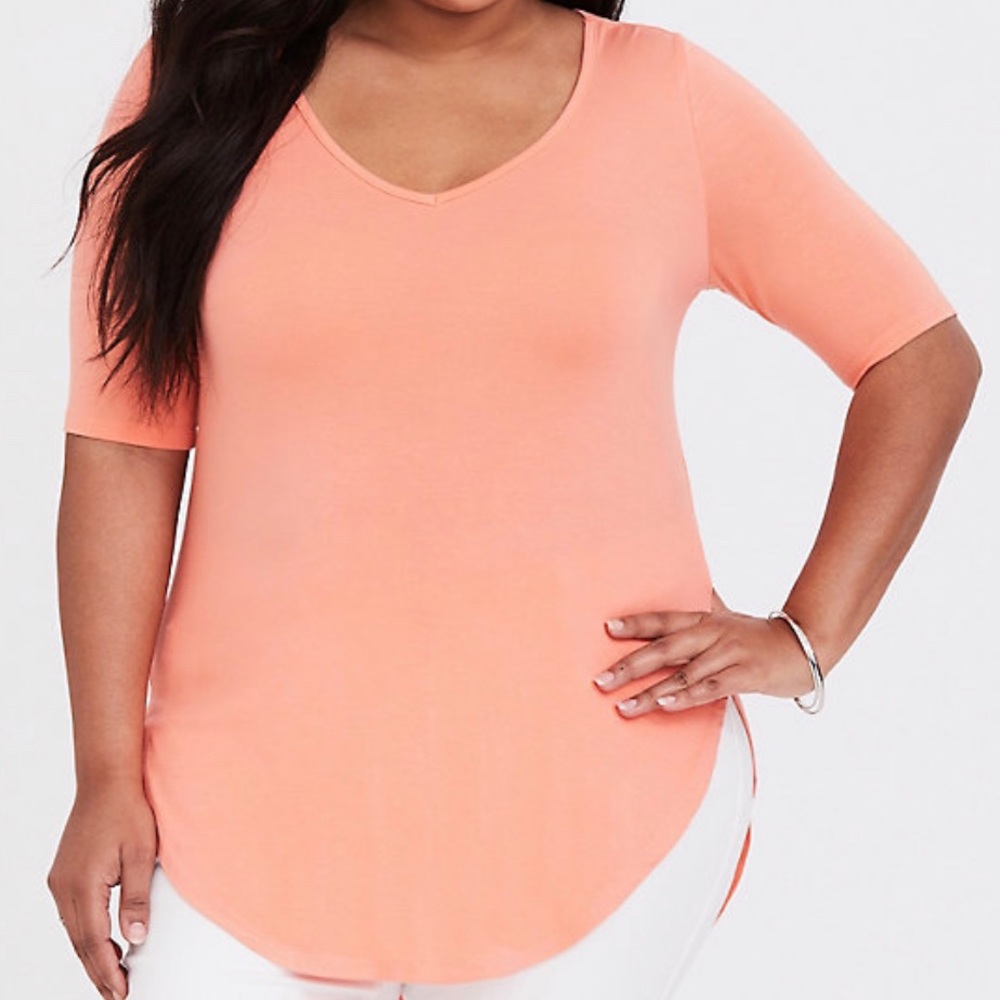 Torrid orange peach tunic